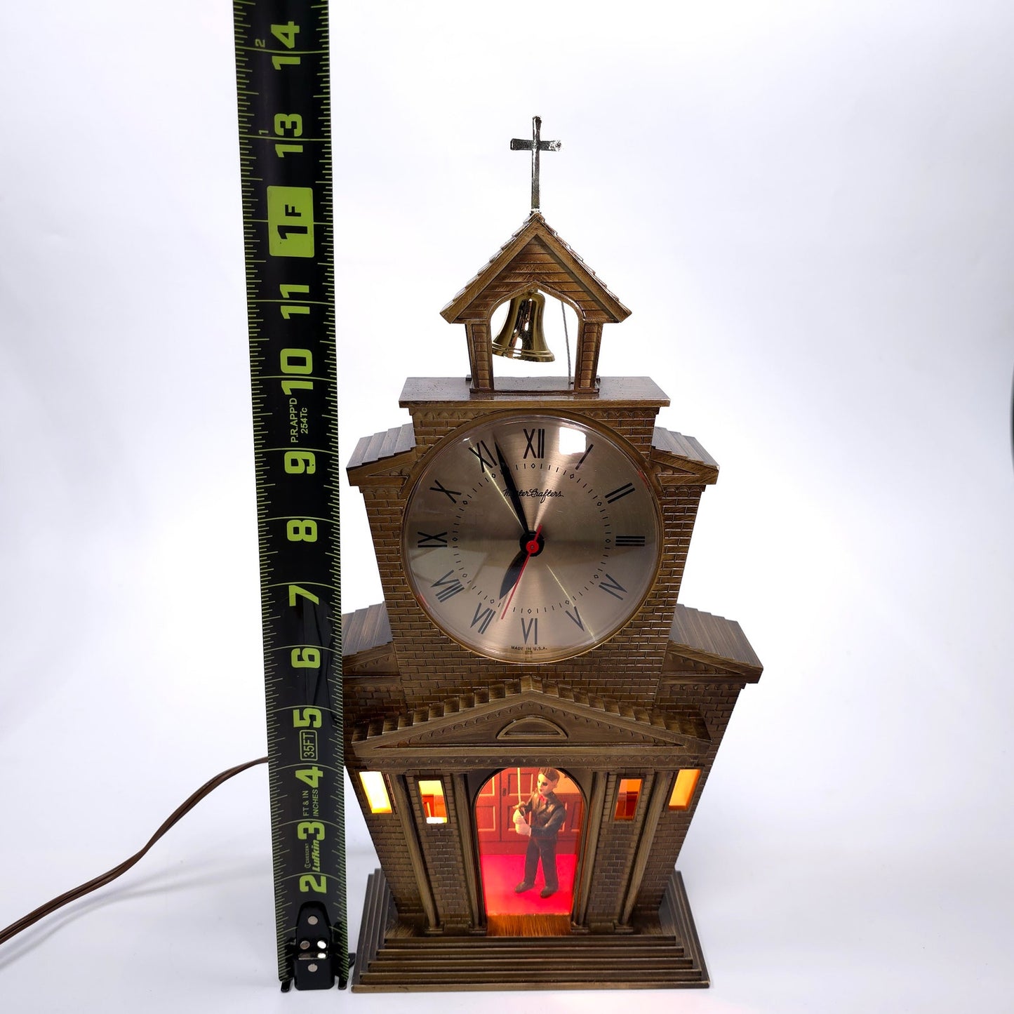 Vintage Mastercrafters Animated Moving Lifhted Church #560 w/ Steeple