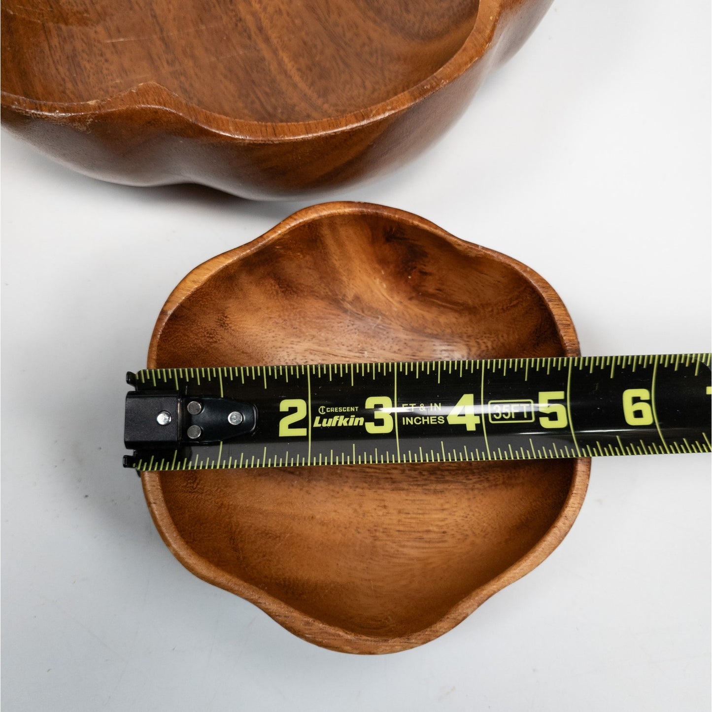 Leilani Monkey Pod Wood Salad Bowl Set 10 Bowls, 1 Serving Bowl w/ Fork & Spoon