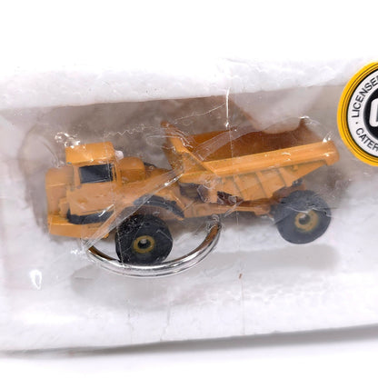 CAT Caterpillar Dump Truck Keychain Metal Diecast