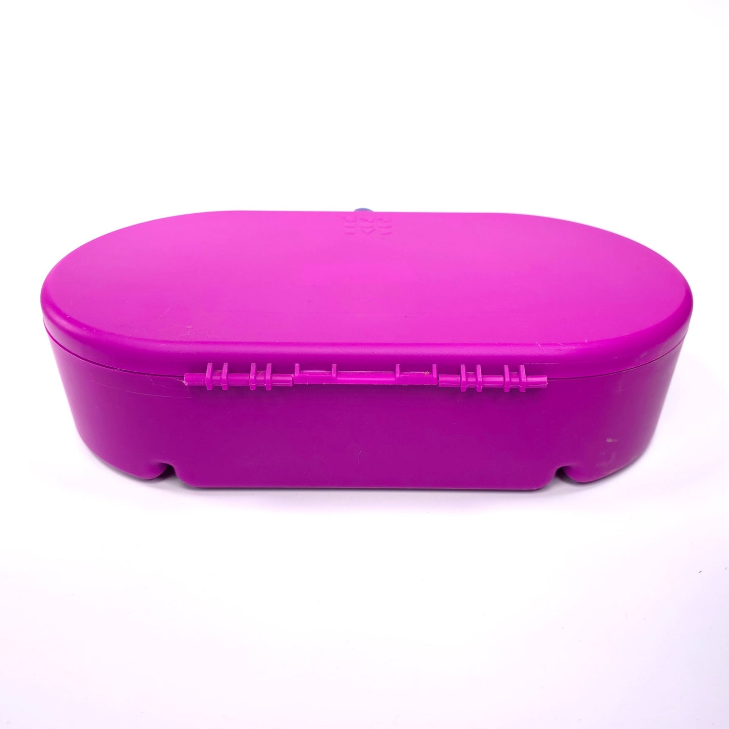 Vintage Caboodles Medium Cosmetic Makeup Jewelry Trinket Box w/ Mirror Purple