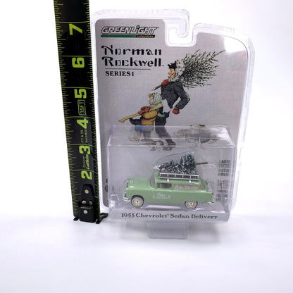 Sealed Norman Rockwell 1955 Chevrolet Sedan Delivery Car Greenlight