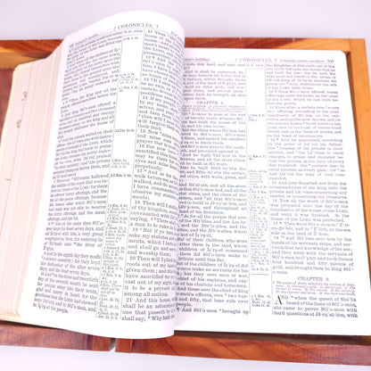 1958 Memorial Holy Bible American Legion KJV with Wood Storage Box Gilt Gilding