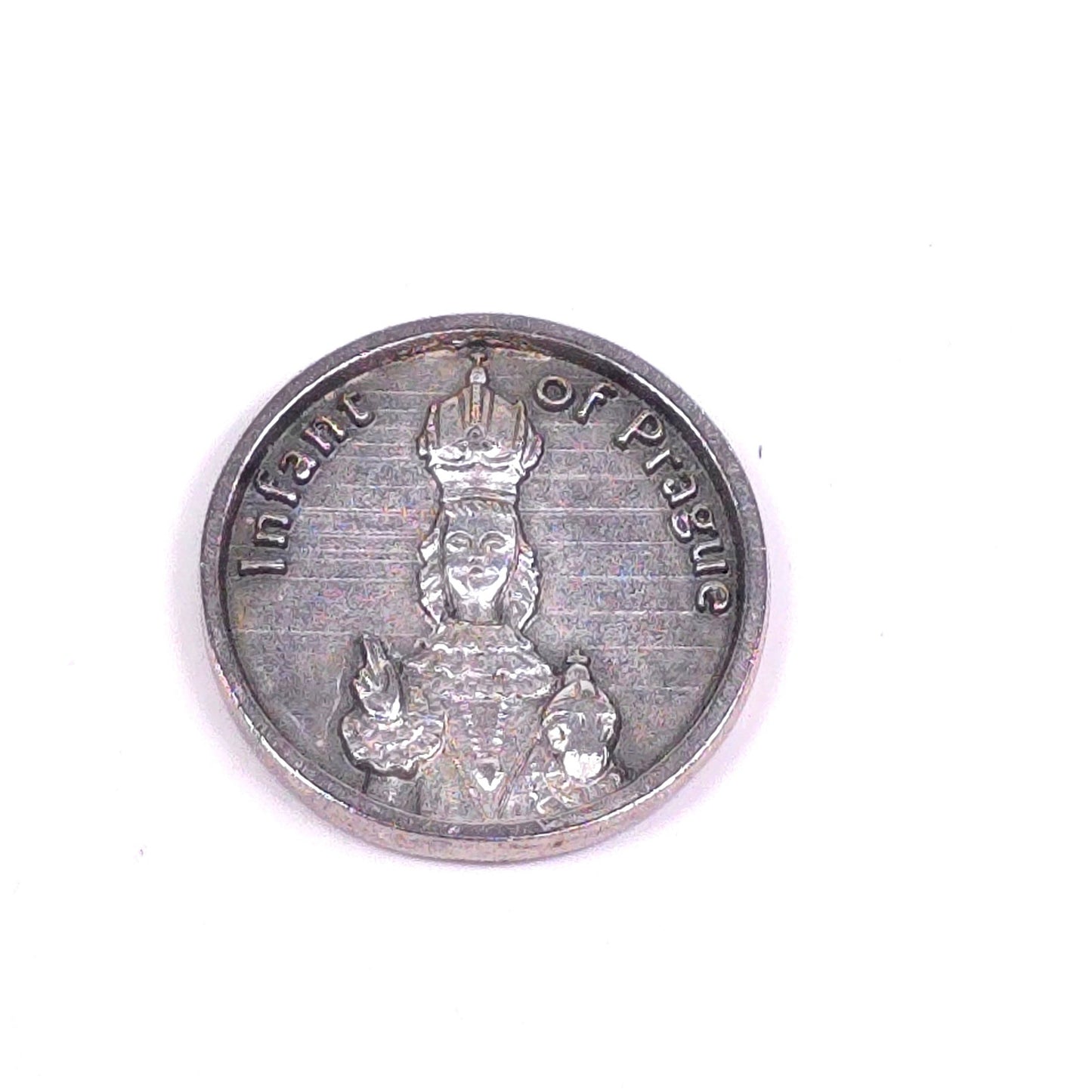 Infant Of Prague Religious Token Catholic Devotian Prayer Scripture 2+ Ship FREE