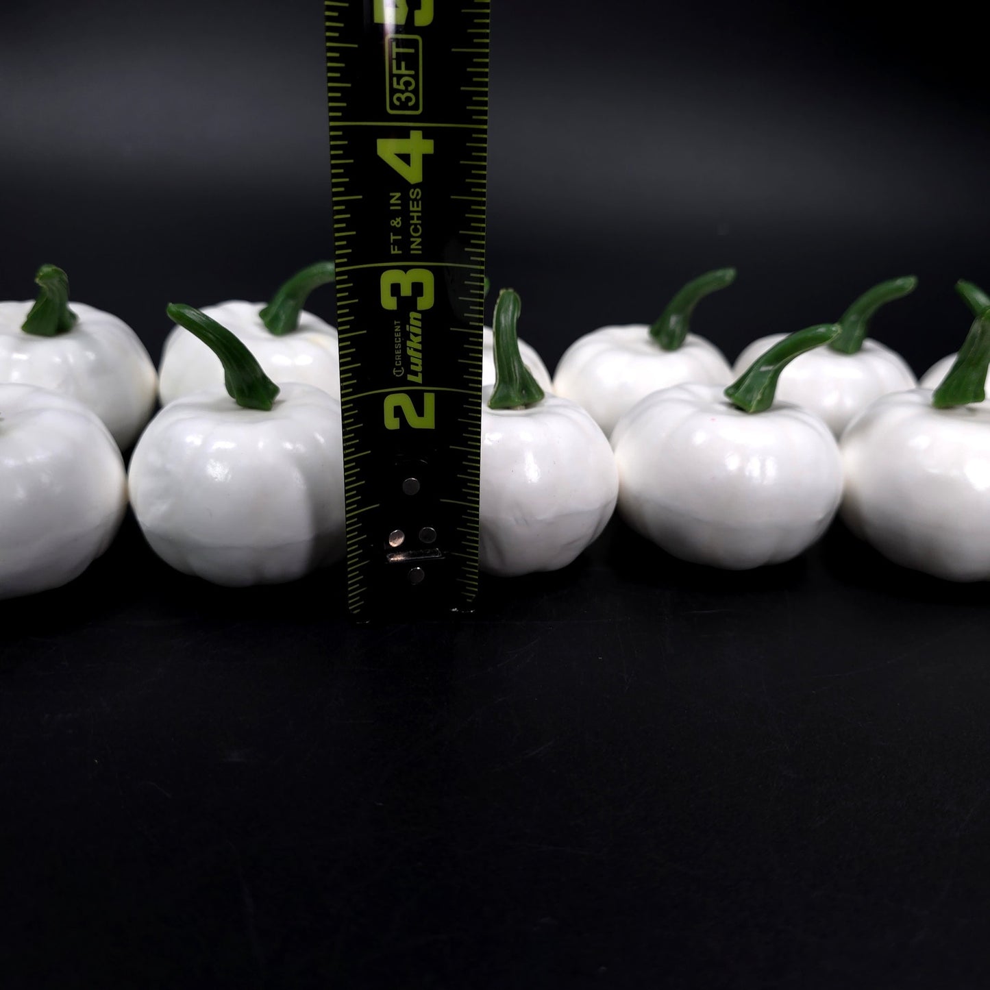 Lot of 12 White Plastic Pumpkin Fall Home Decor