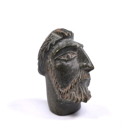 Vintage Hand Carved Greek / Roman Head Bust Figure
