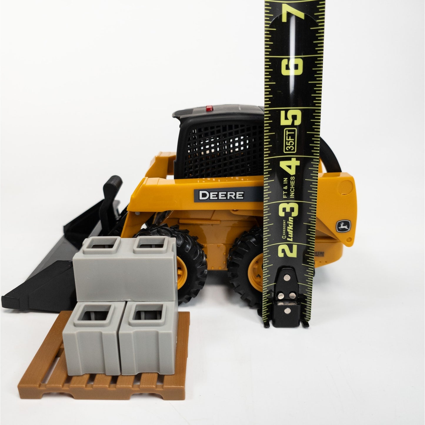 John Deere Ertl Skid Steer Battery Operated Toy F0517YL00 w/ Accessories