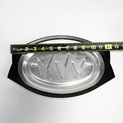 Nordic Ware Stainless Steel Sizzle Steak Platter & Holder NO 10B 510