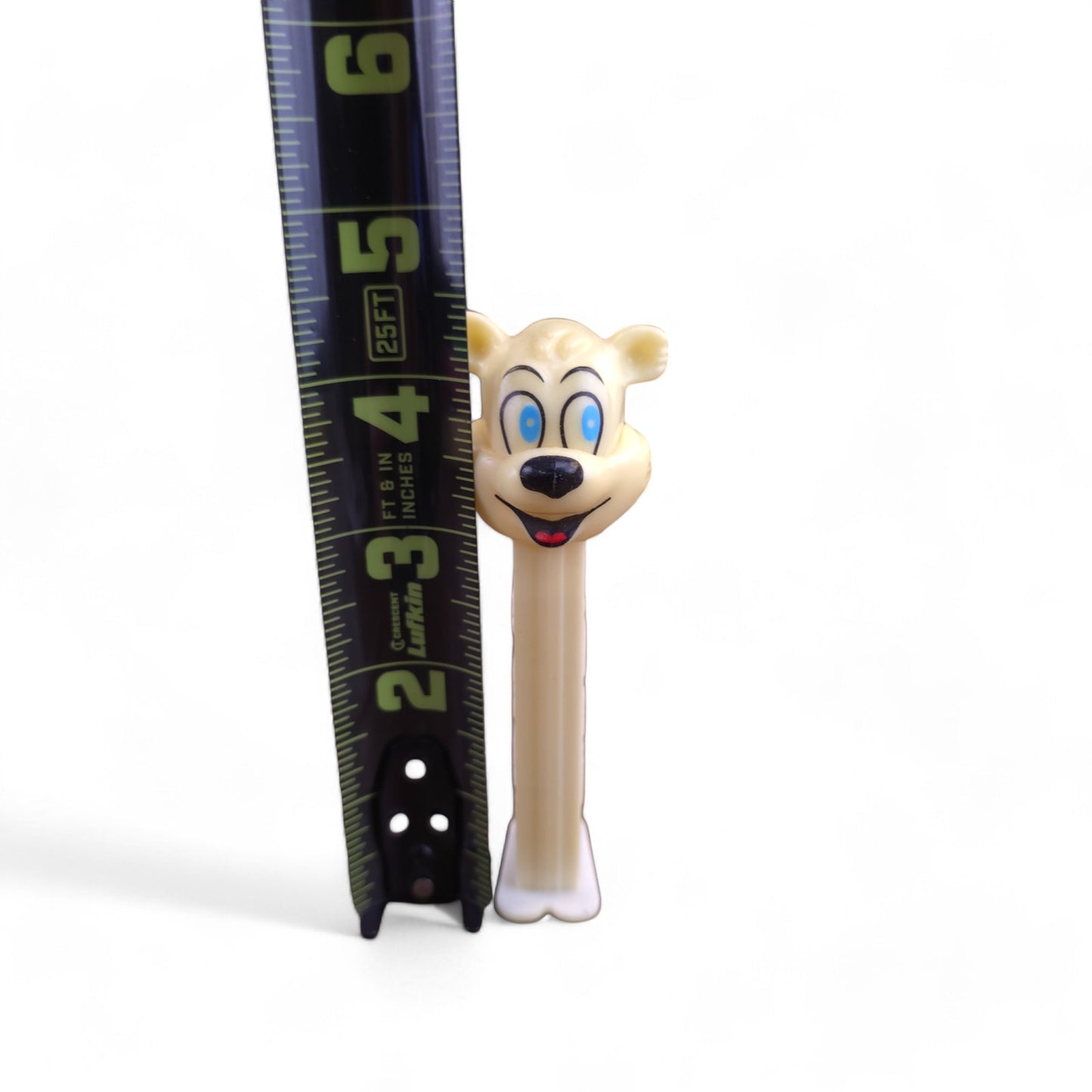 PEZ Winter Bear Footed Candy Dispenser 1999 Retired White