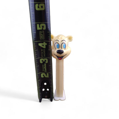 PEZ Winter Bear Footed Candy Dispenser 1999 Retired White