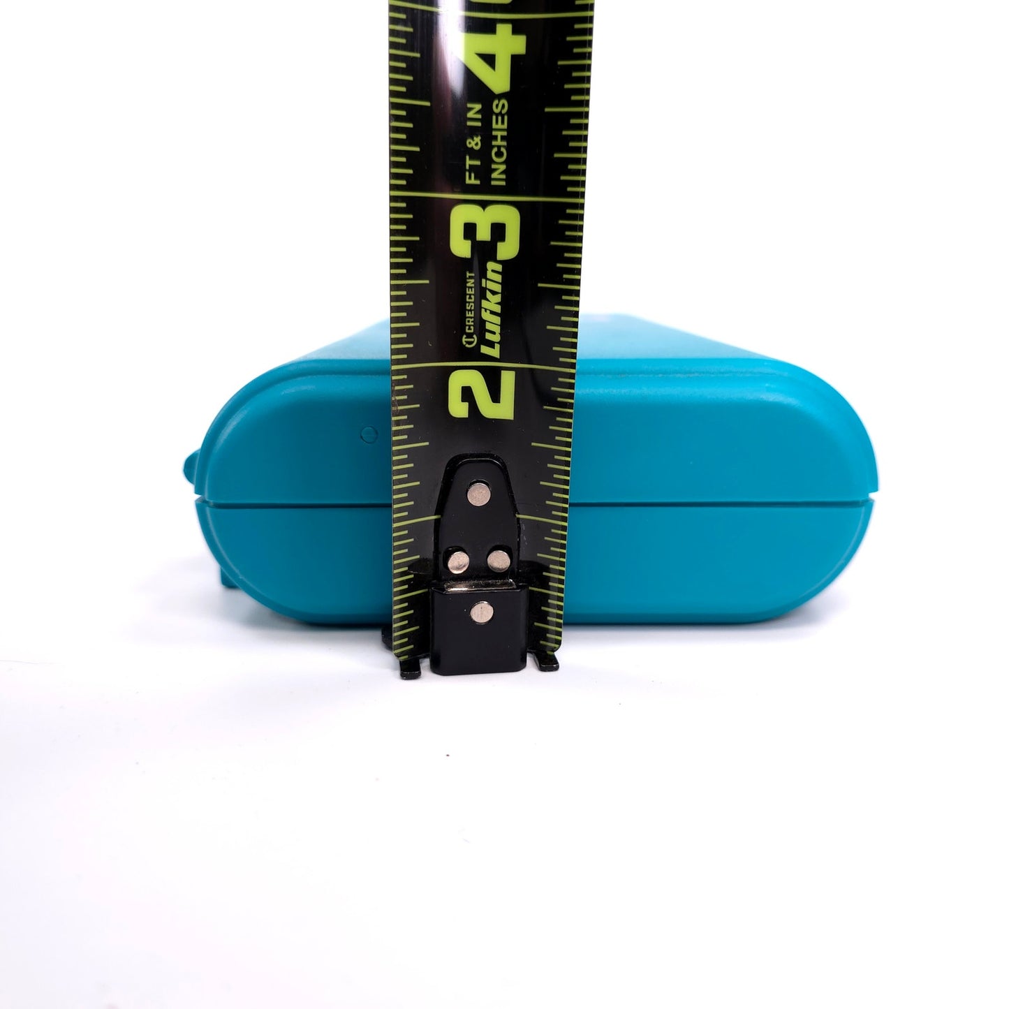 Vintage Caboodles Small Cosmetic Makeup Jewelry Box w/ Mirror Teal 2606