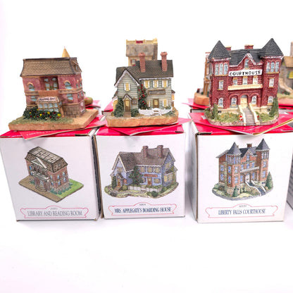 Lot of 4 Liberty Falls The American Collection Village House Figurine