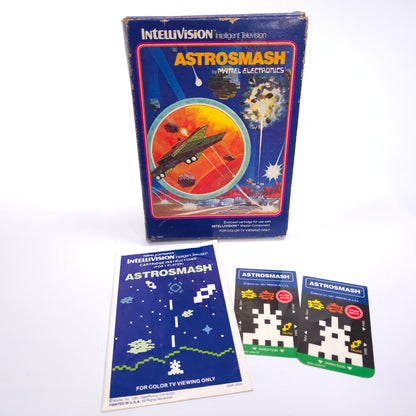 Mattel Intellivision Astrosmash Video Game With Box and Inserts