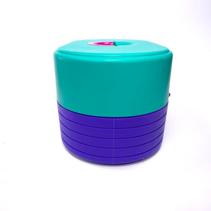 Caboodles Medium Cosmetic Makeup Jewelry Box w/ Mirror Purple Teal Pink 2640