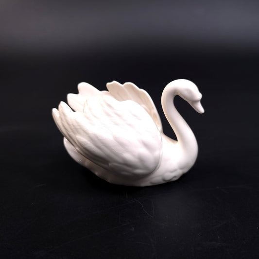 Vintage Goebel White Swan Porcelain Figurine West Germany