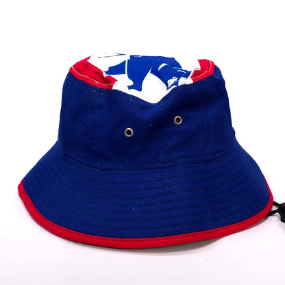 MLB Chicago Cubs Baseball Team Bucket Hat Top Logo New Ero W/ Chin Strap