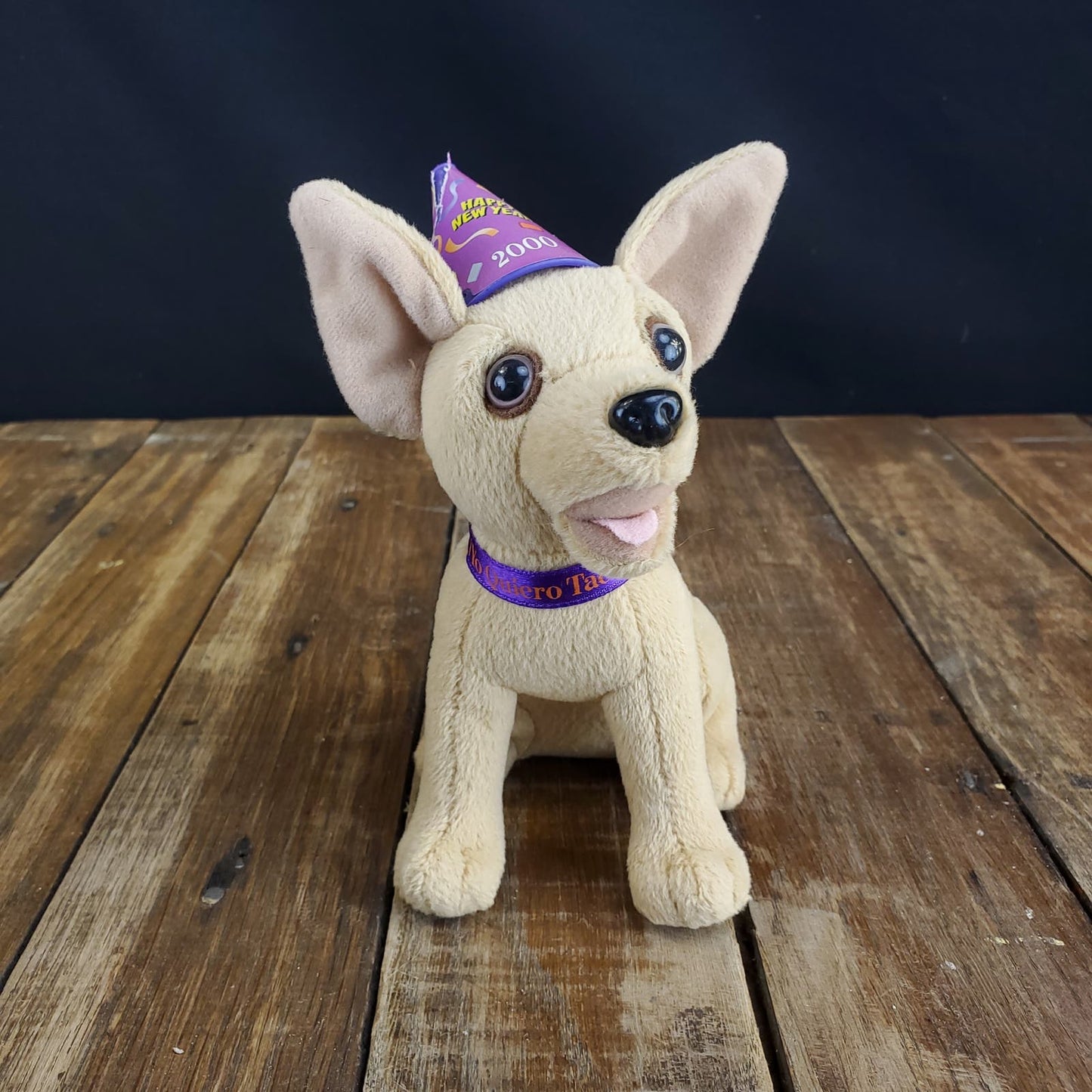 Vintage Yo Quiero Taco Bell Chihuahua Plush Y2k 2000 Happy New Year Not Working