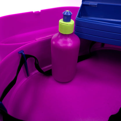 Caboodles Large Case Cosmetic Makeup Jewelry Box Purple Blue 2767 2706