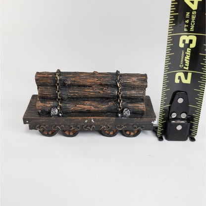 1998 Home Towne Timber Express Train Cargo JC Penny Figurine