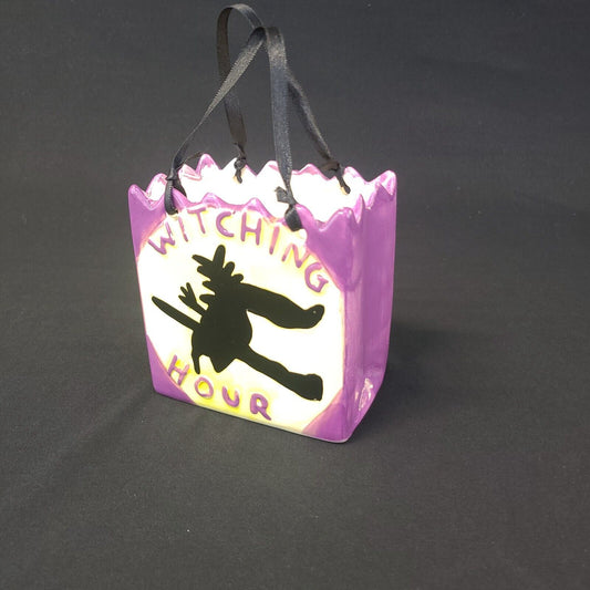 Witching Hour Ceramic Bag - Halloween Decorative Collectible