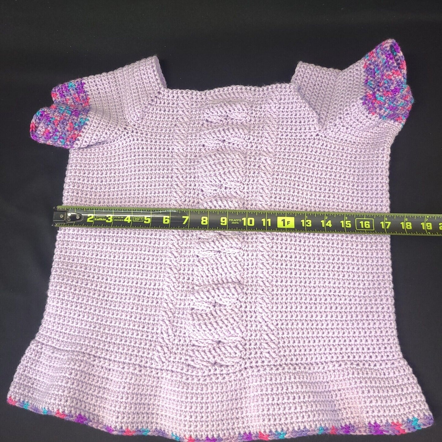 Handmade Cabled Peplum Tee Small - Stylish and Trendy Summer Wear