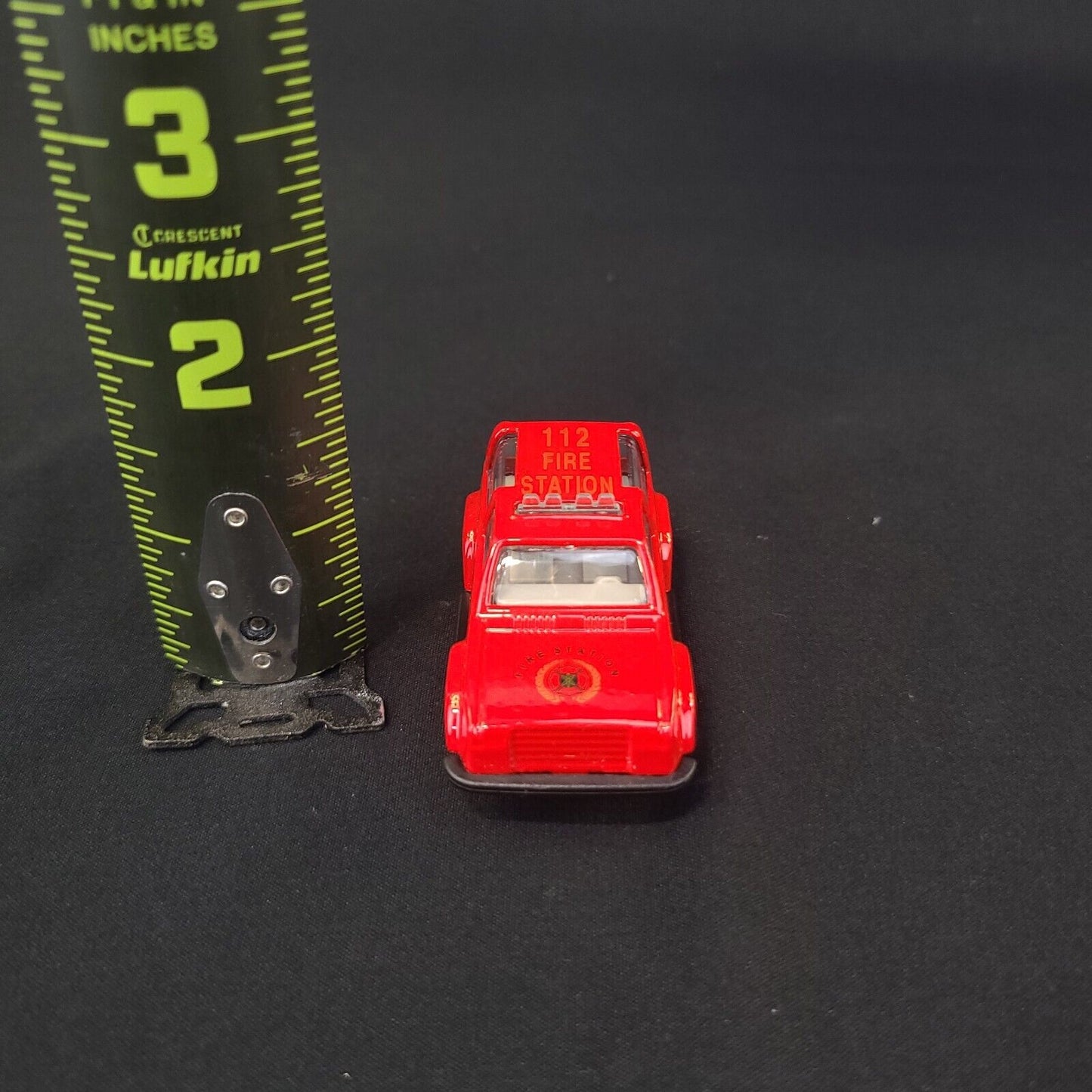 Vintage Fire Vehicle Truck 112 Fire Station Toy Car - Collectible