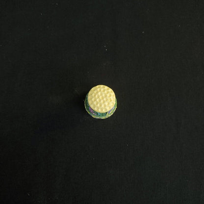 Colorful 3D Resin Thimble - North Carolina Souvenir with Beautiful Flower Design