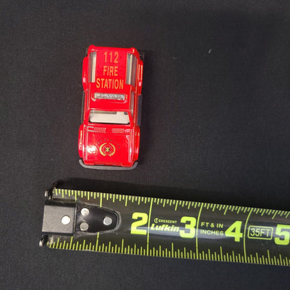 Vintage Fire Vehicle Truck 112 Fire Station Toy Car - Collectible