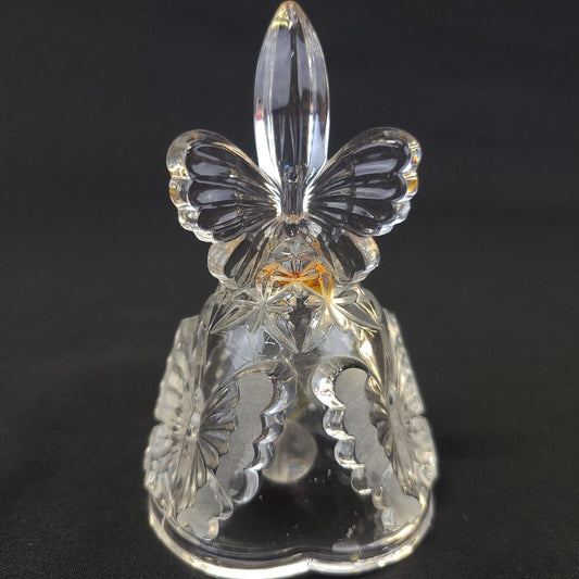 Hofbauer Crystal Butterfly Bell - Handcrafted, Elegant Design, Collectible
