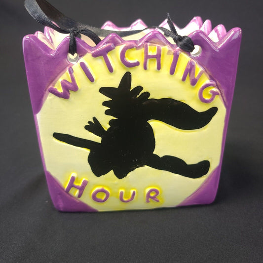 Witching Hour Ceramic Bag - Halloween Decorative Collectible