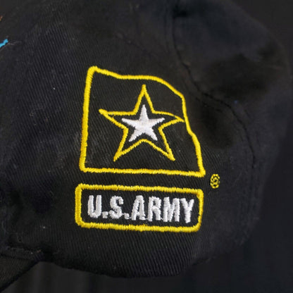US Army Black Cap Hat Adjustable Strap Back Army Since 1775 Collectible