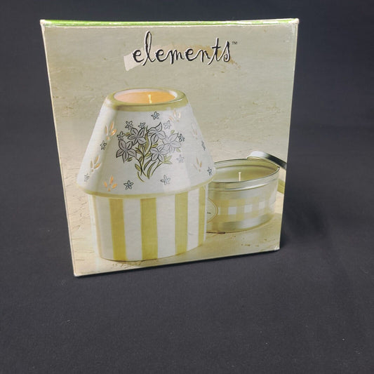 Lilac Ceramic Candle Lamp by Elements - Elegant Home Decor