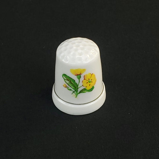 St George Fine Bone China Thimble with a Floral Design Vitage Collectible