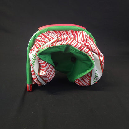 Holiday Canvas & Metal Collapsible Basket - Versatile and Decorative