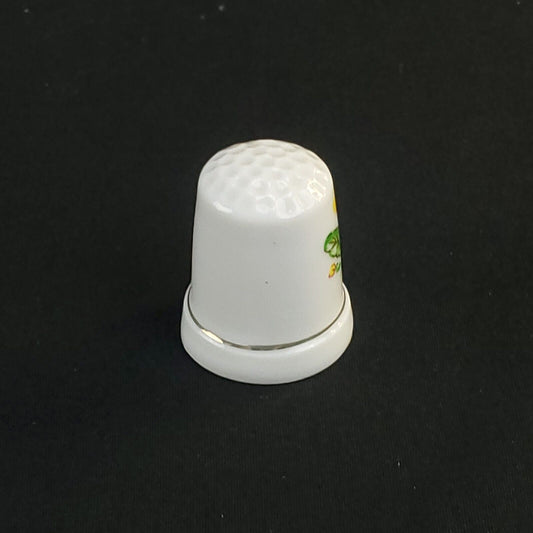 St George Fine Bone China Thimble with a Floral Design Vitage Collectible