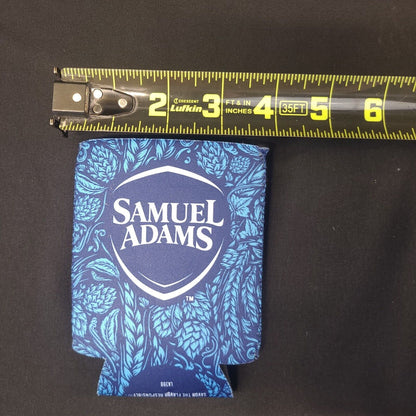 Samuel Adams Boston Lager Beer Coozie - Blue Wheat Design - Collectible - Rare