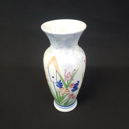 Vintage Hand Painted Porcelain Vase - Collectible Home Decor